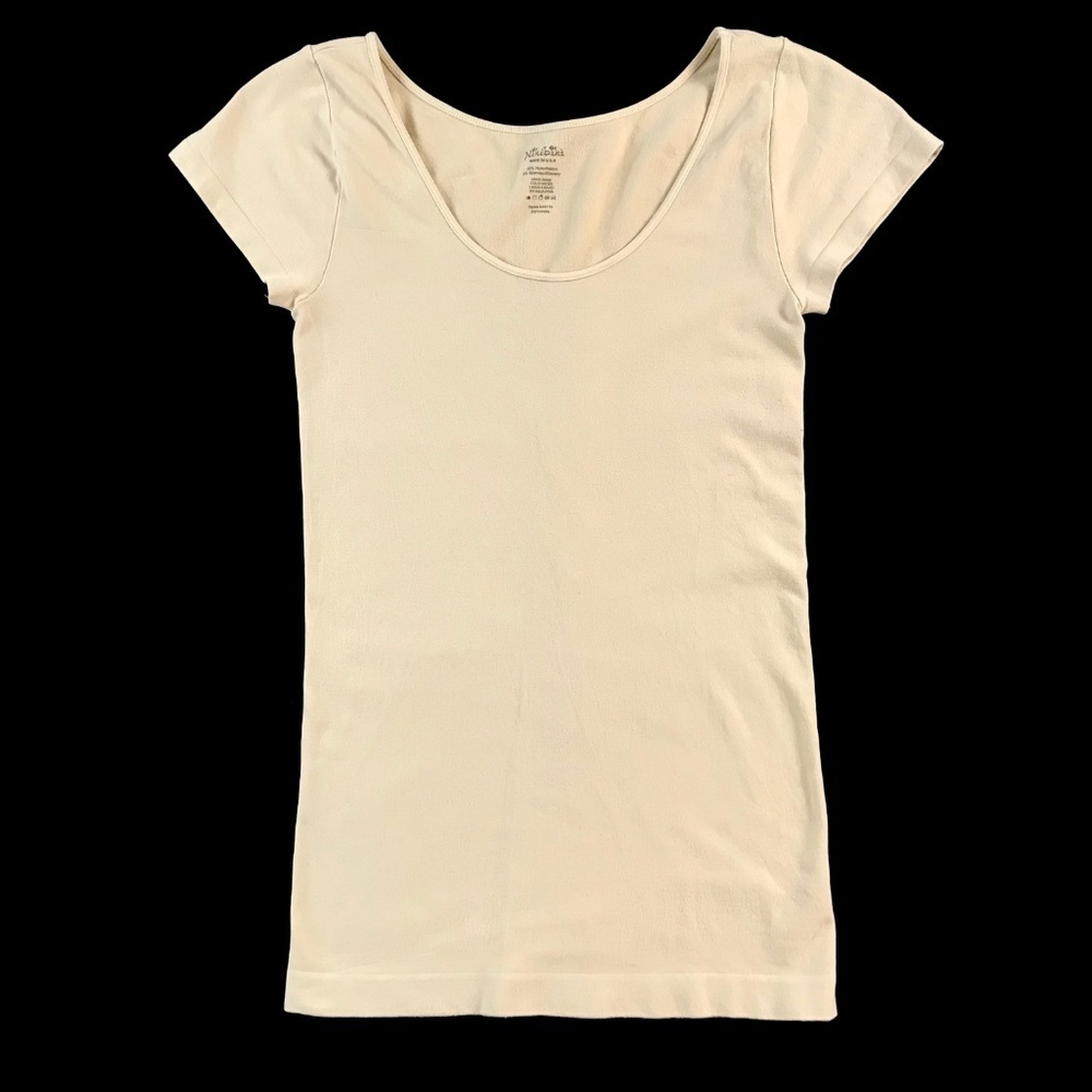 Nikibiki Tan Scoop Neck Top​​